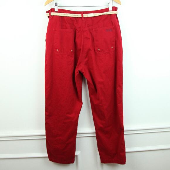 Ralph Lauren Size 14 Pants Nautical Preppy Cotton Sailor Rope Belt Old Money 90s - Picture 8 of 10